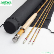 7ft6in 4wt Mão Feito Splitted Tonkin bambu Fly Rod